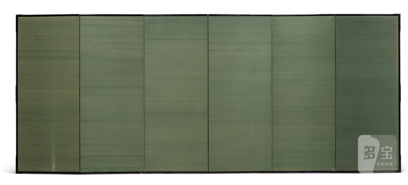 A SIX-FOLD SCREEN DEPICTING A FIELD UNDER THE MOON  JAPAN, EDO PERIOD, 18TH CENTURY - 图2